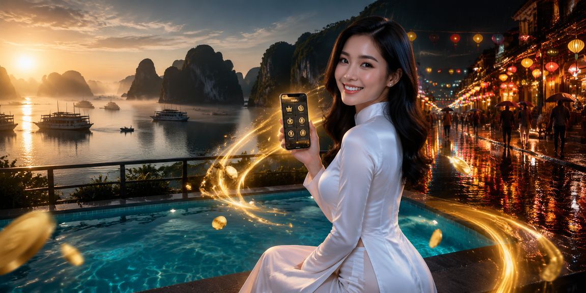Cảnh Hạ Long minh họa khu vực thông tin ưu đãi và hoàn trả cho người Việt